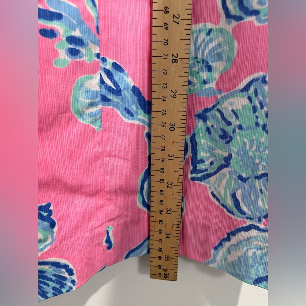 Lilly Pulitzer Sleeveless Pink and Blue Cotton Cathy Dress Sz.‎ 12 - Picture 4 of 10